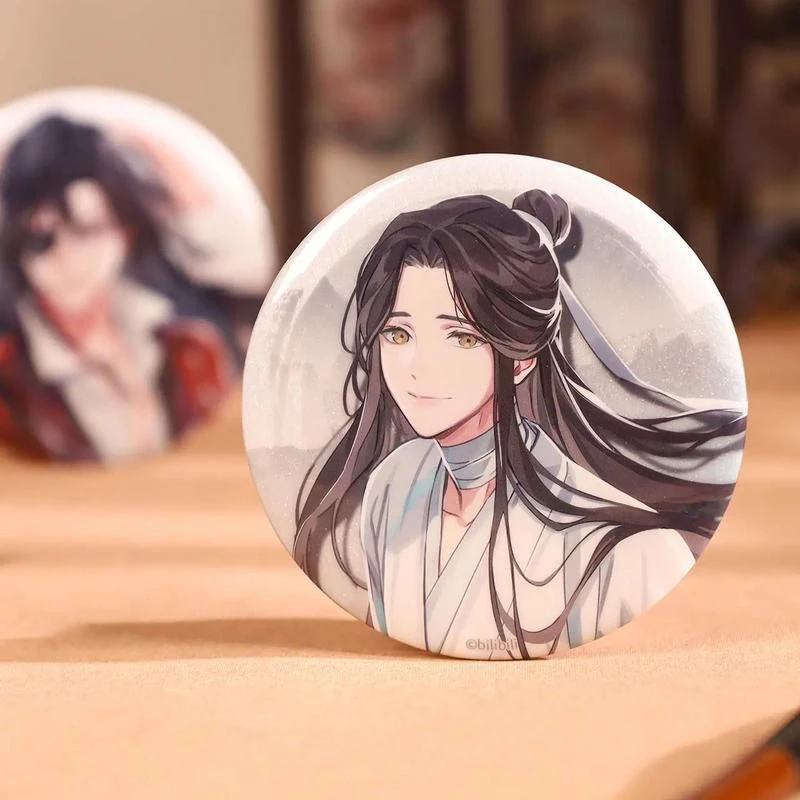 【正品】天官赐福动画 指间萦绕系列 谢怜花城生辰 徽章色纸光栅卡