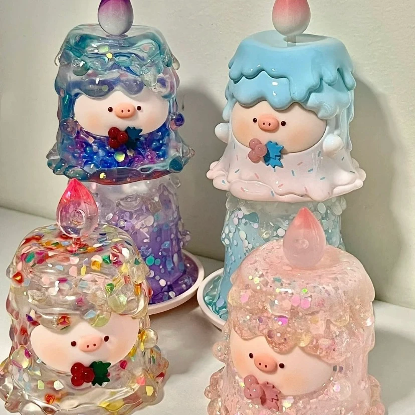 【拆盒】正版甜宝小猪星愿蜡烛系列周年限定系列潮玩盲盒手办摆件