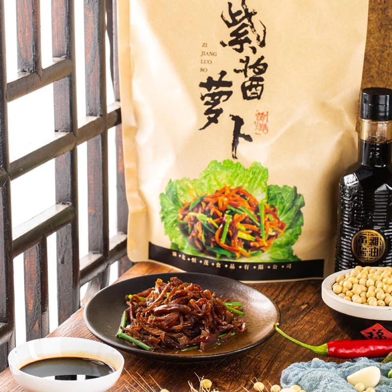 黄滩牌紫酱萝卜酱菜下饭拌饭美味古法工艺500g