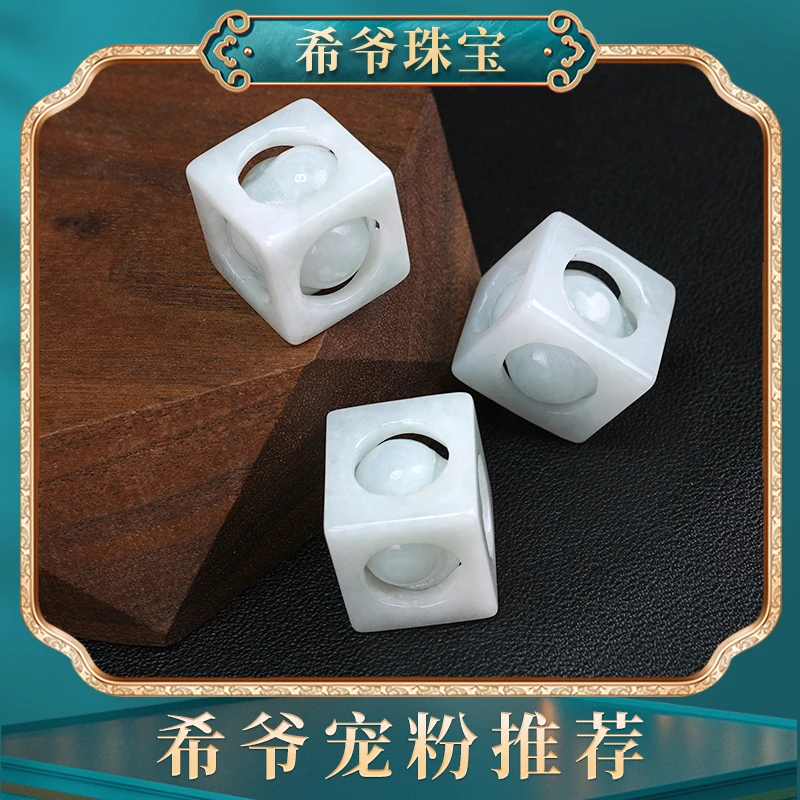 【希爷好货抢先购】翡翠骰子吊坠挂件气质雕刻精多样性发货坠链
