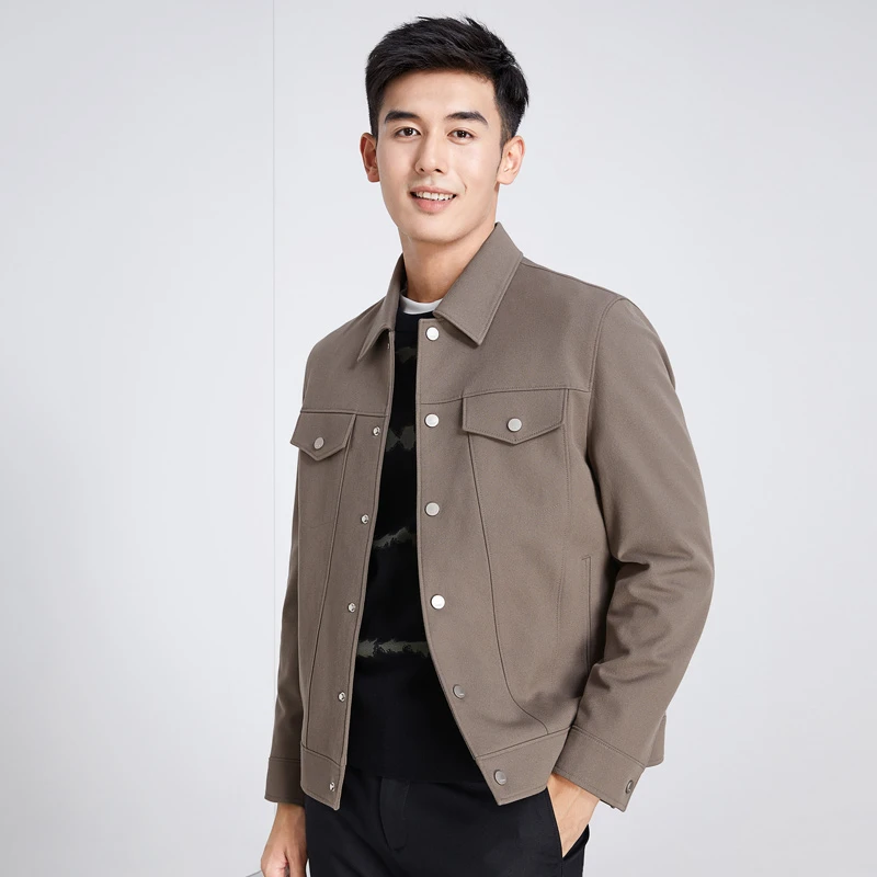 【翻领夹克】莱克斯顿男装秋季轻薄保暖休闲外套都市生活4030830231