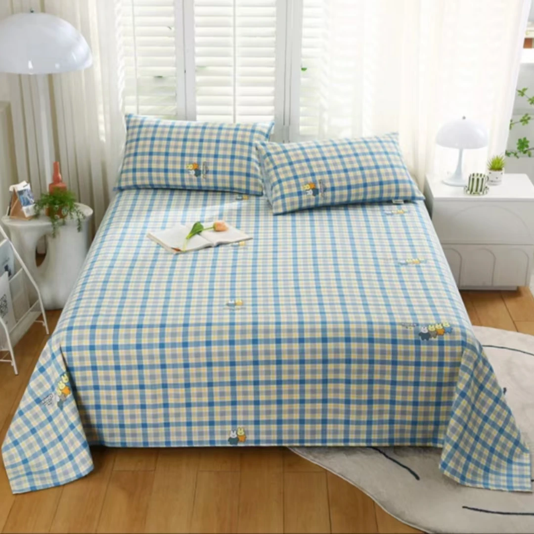 【小萌兔】单人床单1.4x2.3米加密加厚斜纹面料透气不起球不褪色