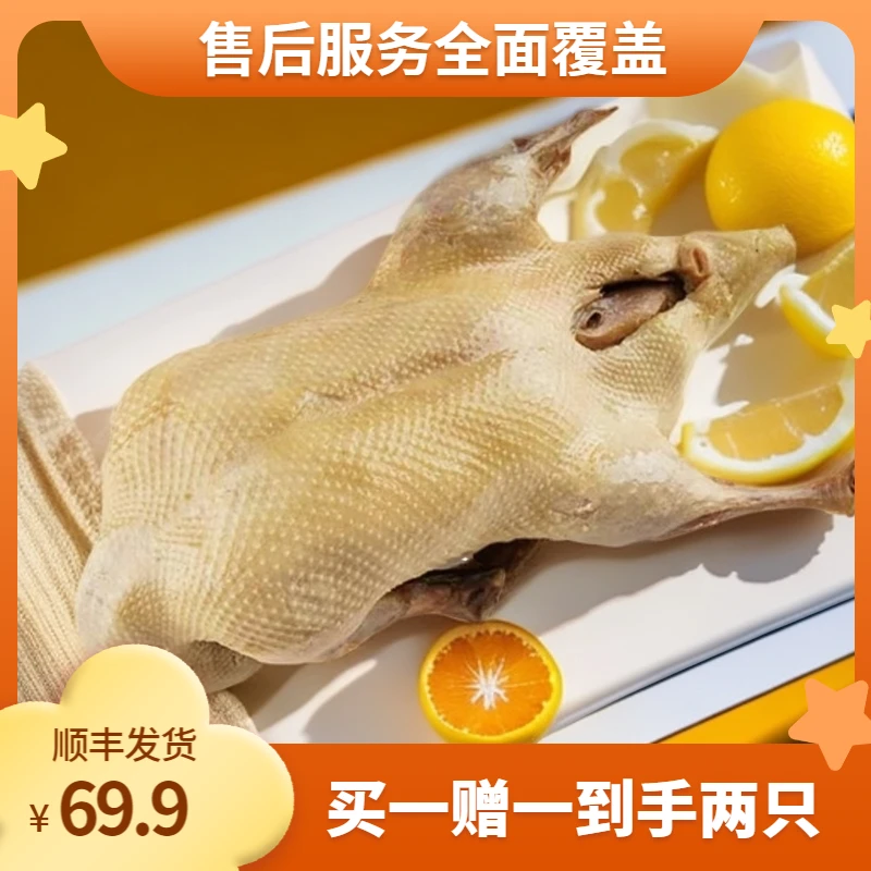 【整只盐水鸭到手共两只】南京特产传统卤制美食现做现发开袋即食