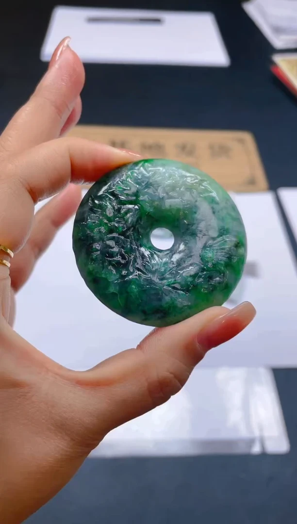 【闪购商品】定制翡翠未镶嵌戴松铭（凤）141222009