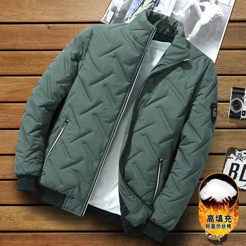 男士棉衣冬季新款棉服男装棒球领外套保暖加厚短款休闲保暖棉袄男