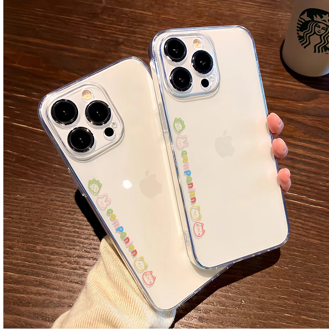 动物伙伴适用于苹果14promax小米13vivo/OPPO华为12透明手机壳软
