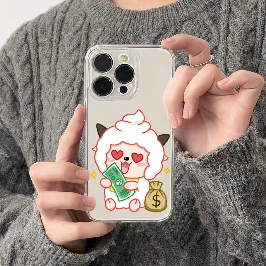 可爱财迷懒洋洋适用13苹果15手机壳华为oppo小米14vivo手机壳软12
