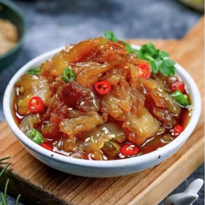 连云港发货 凉拌海蜇头 新鲜脆嫩开袋即食海蜇爪 5斤/桶 净重3斤