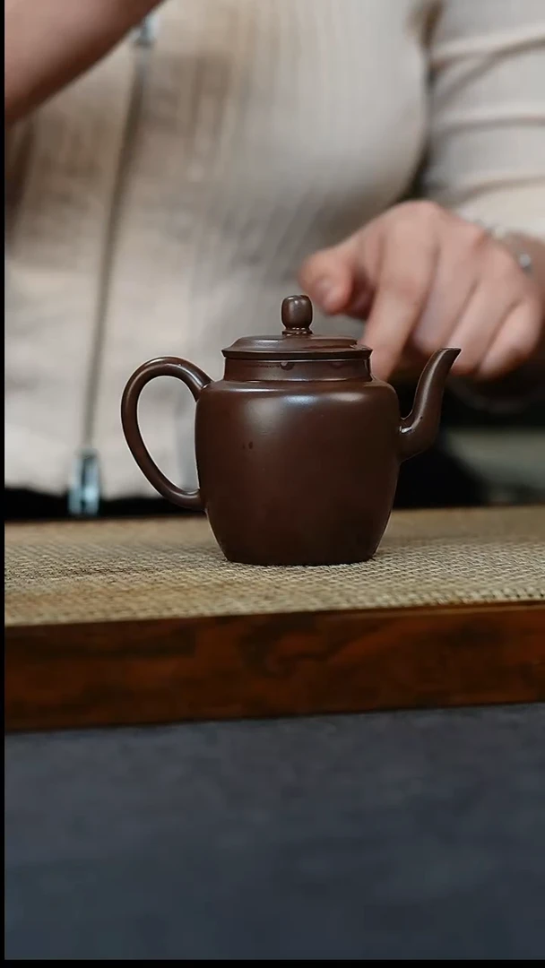 【闪购商品】紫砂茶壶宫灯 一厂紫泥  200 花艺