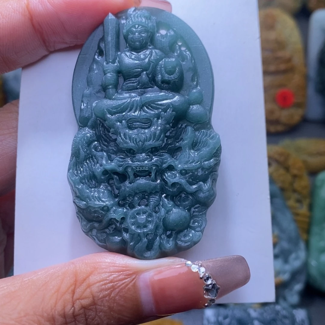 定制翡翠未镶嵌世**态不动尊