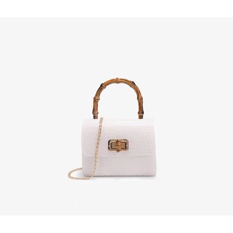 【竹节果冻包】洋气百搭时尚女士迷你口红包竹节手提斜跨单肩包