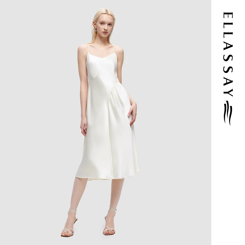 ELLASSAY歌力思春夏新款高级性感吊带裙法式连衣裙EWD352Y08600