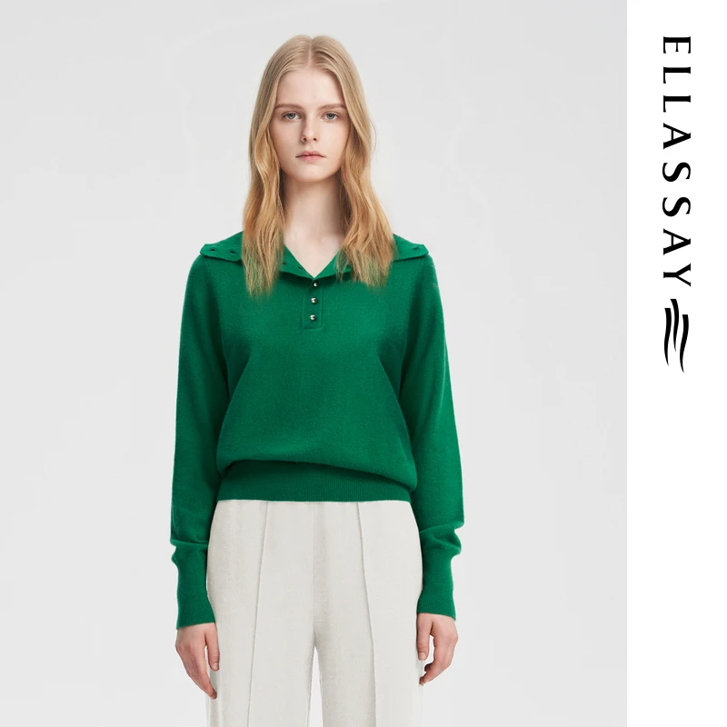 ELLASSAY歌力思25秋季新款简洁活泼针织衫女EWB353M00800