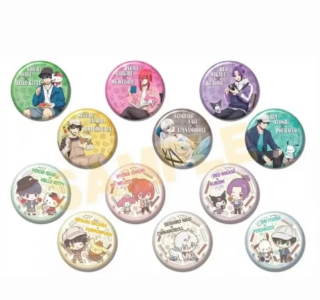 日谷SANRIO-《蓝色监狱》 三丽鸥联名野炊户外露营徽章盲盒