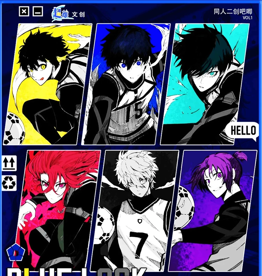 超雄文创-二创《蓝色监狱》蓝锁立体浮雕系列吧唧盲盒（代拆）