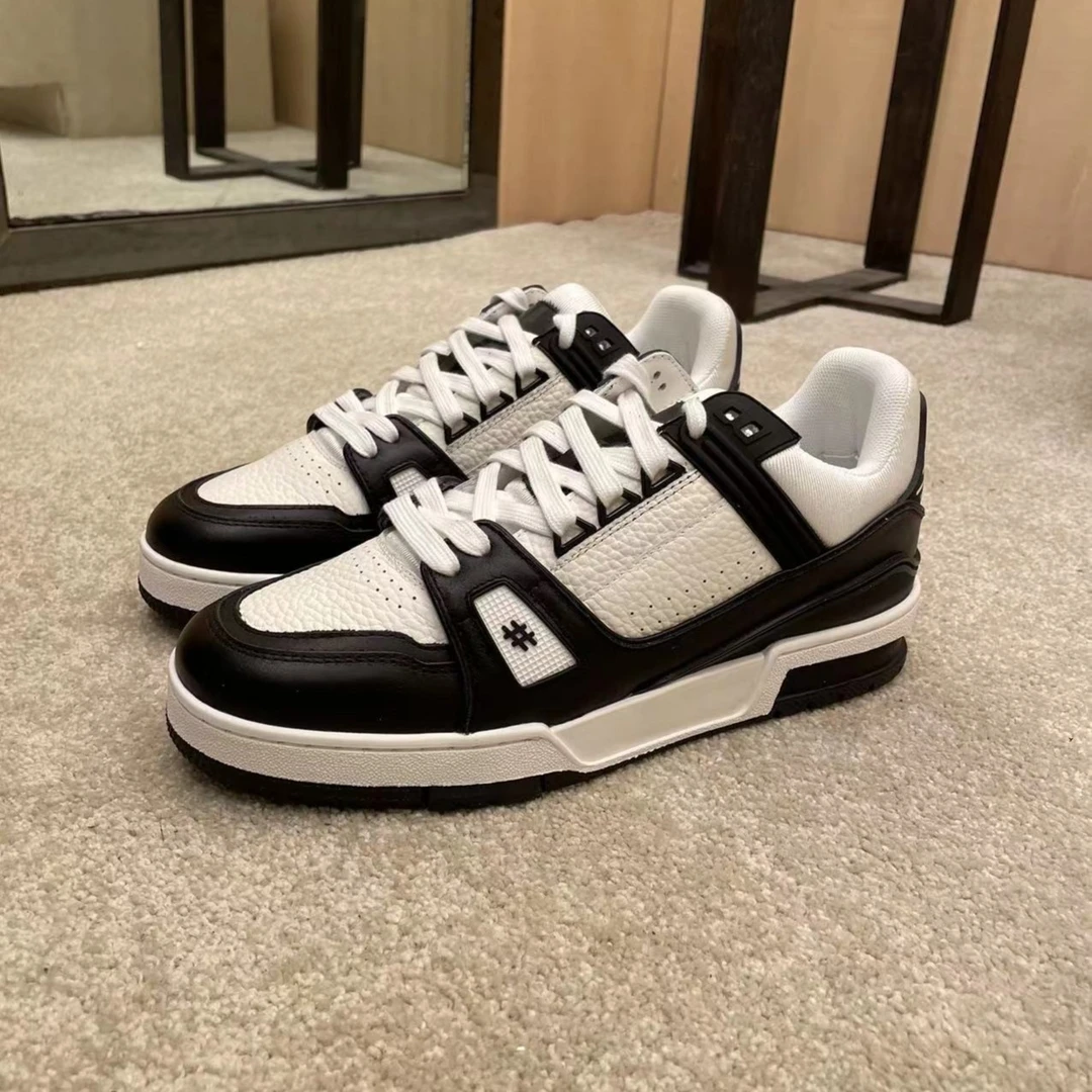 鞋子 板鞋男子男鞋男士男款运动休闲黑白熊猫休闲鞋透气夏季时尚