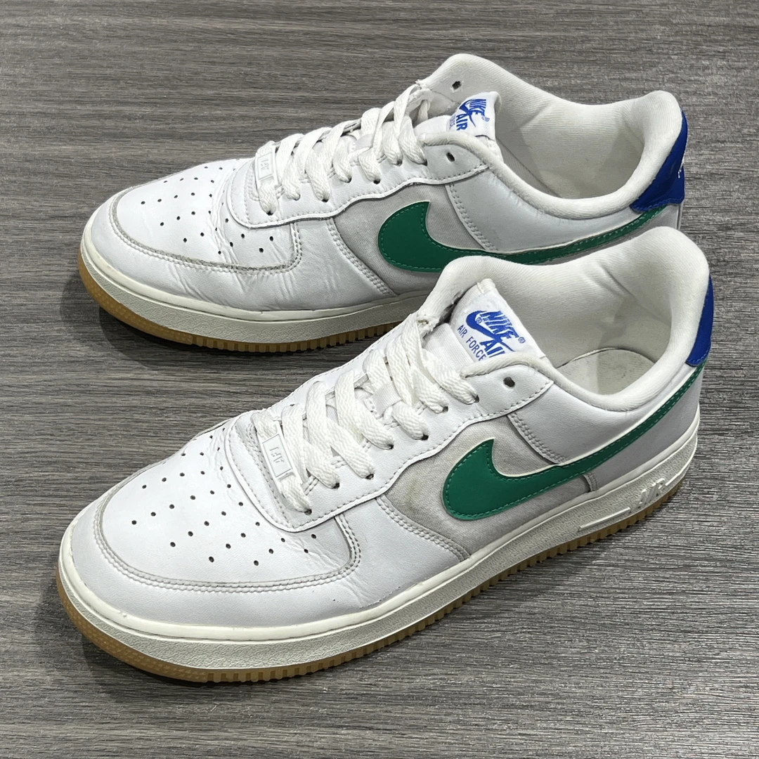42.5码/NIKE AIRFORCE1白绿配色 低帮板鞋