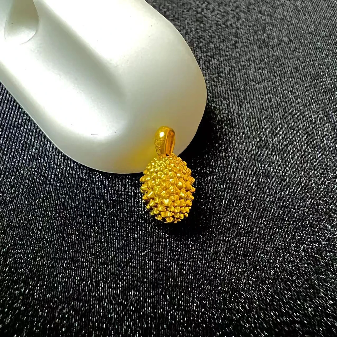 【水贝精选1】足金999金枕榴莲配件PAZ198（一件）