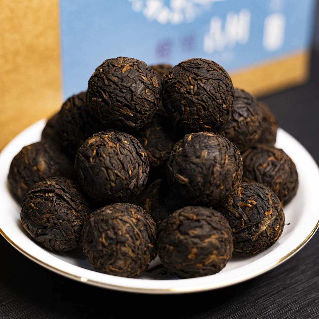 易武浮生若茶2018年易武天门山古树纯料熟茶龙珠品牌源头500g/袋