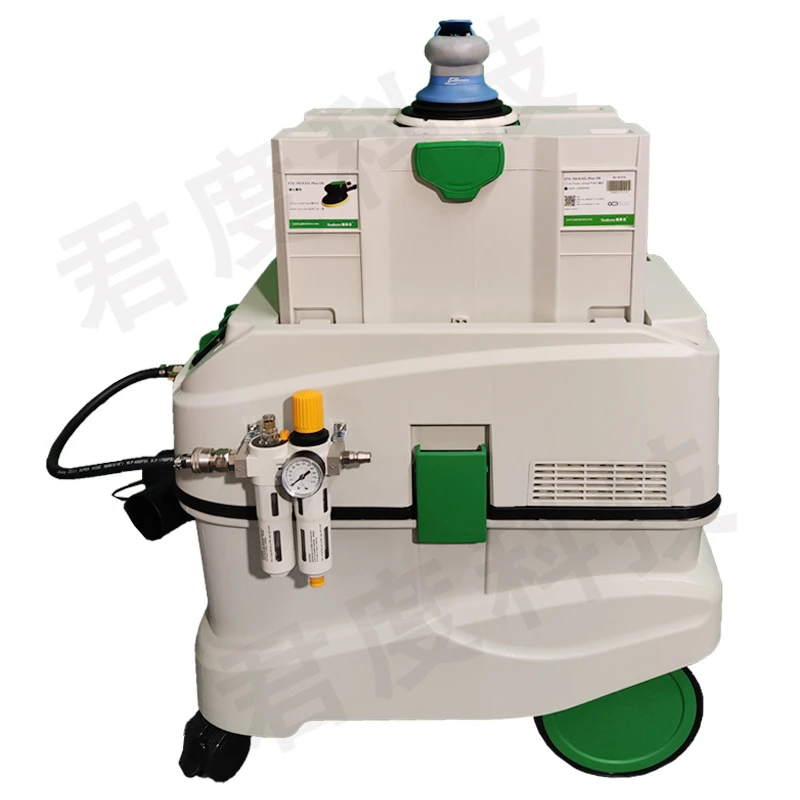 君度干磨机电动吸尘器6寸17气动打磨机汽车喷漆中央吸尘干磨系统5