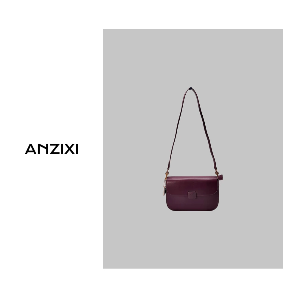 【蓬蓬包】2024韩系百搭时尚简约设计款小方包单肩斜挎包（7313）紫色