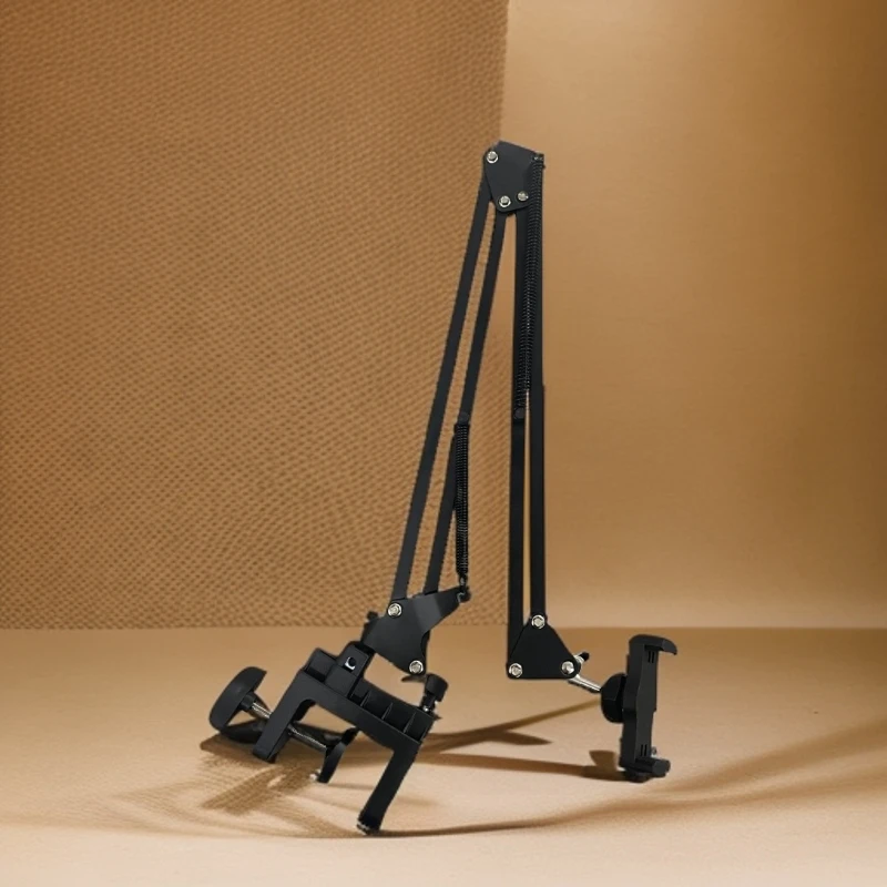 机械臂360度懒人手机支架 俯拍悬臂折叠式床上床头桌面