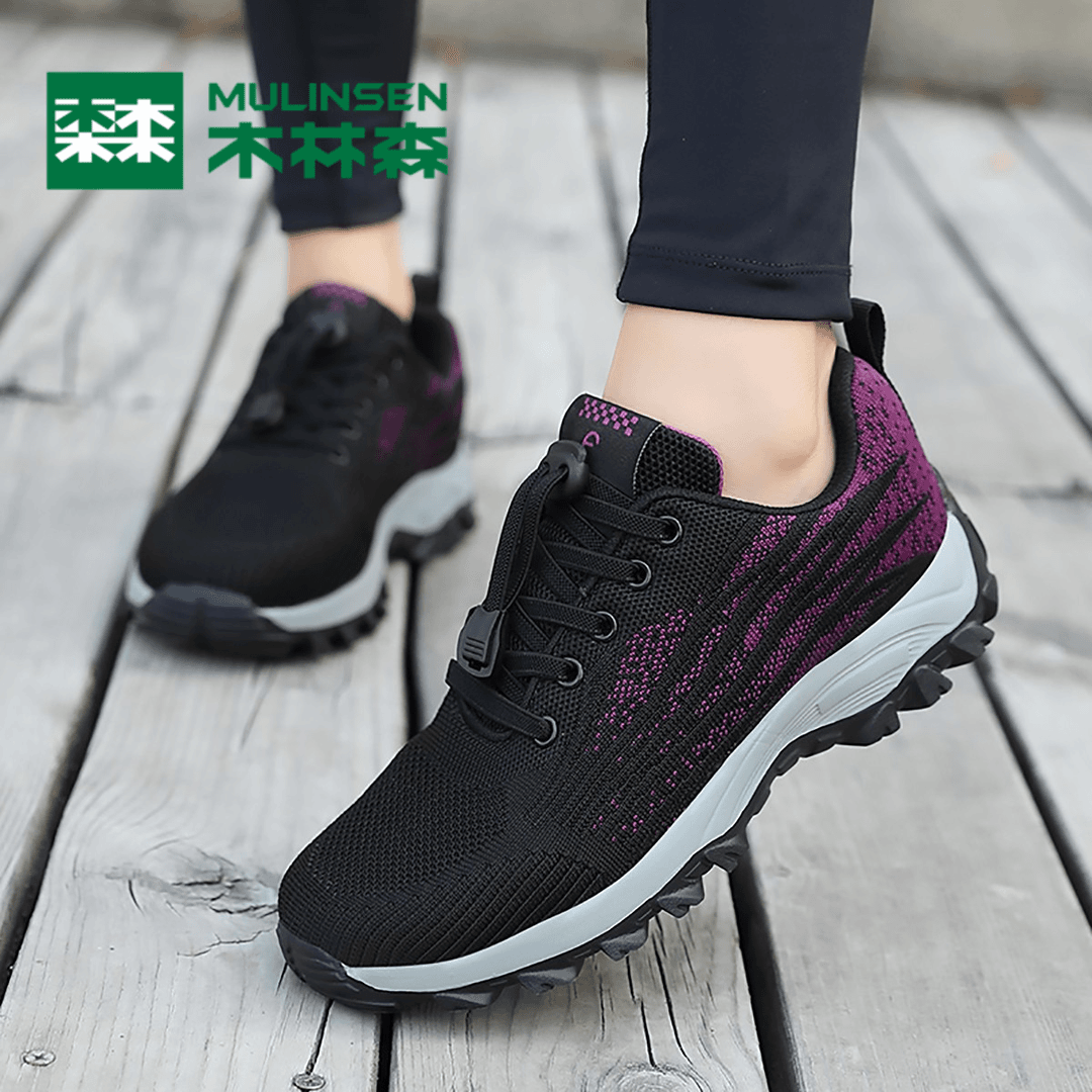 木林森【妈妈喜欢】24年春季老人鞋轻便休闲运动鞋女鞋健步鞋女鞋