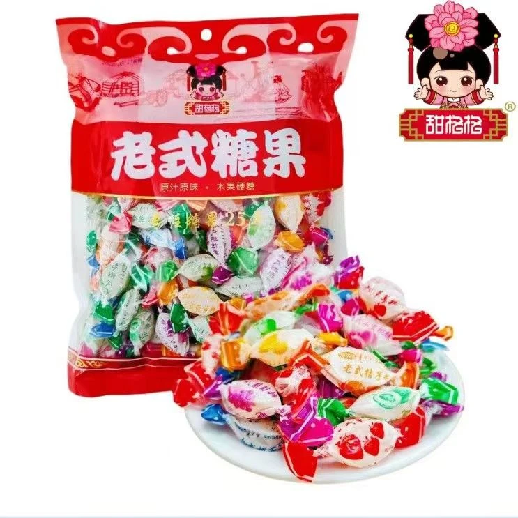 [老式水果糖]老式糖果年货硬糖80怀旧传统喜糖批发透明儿童零食