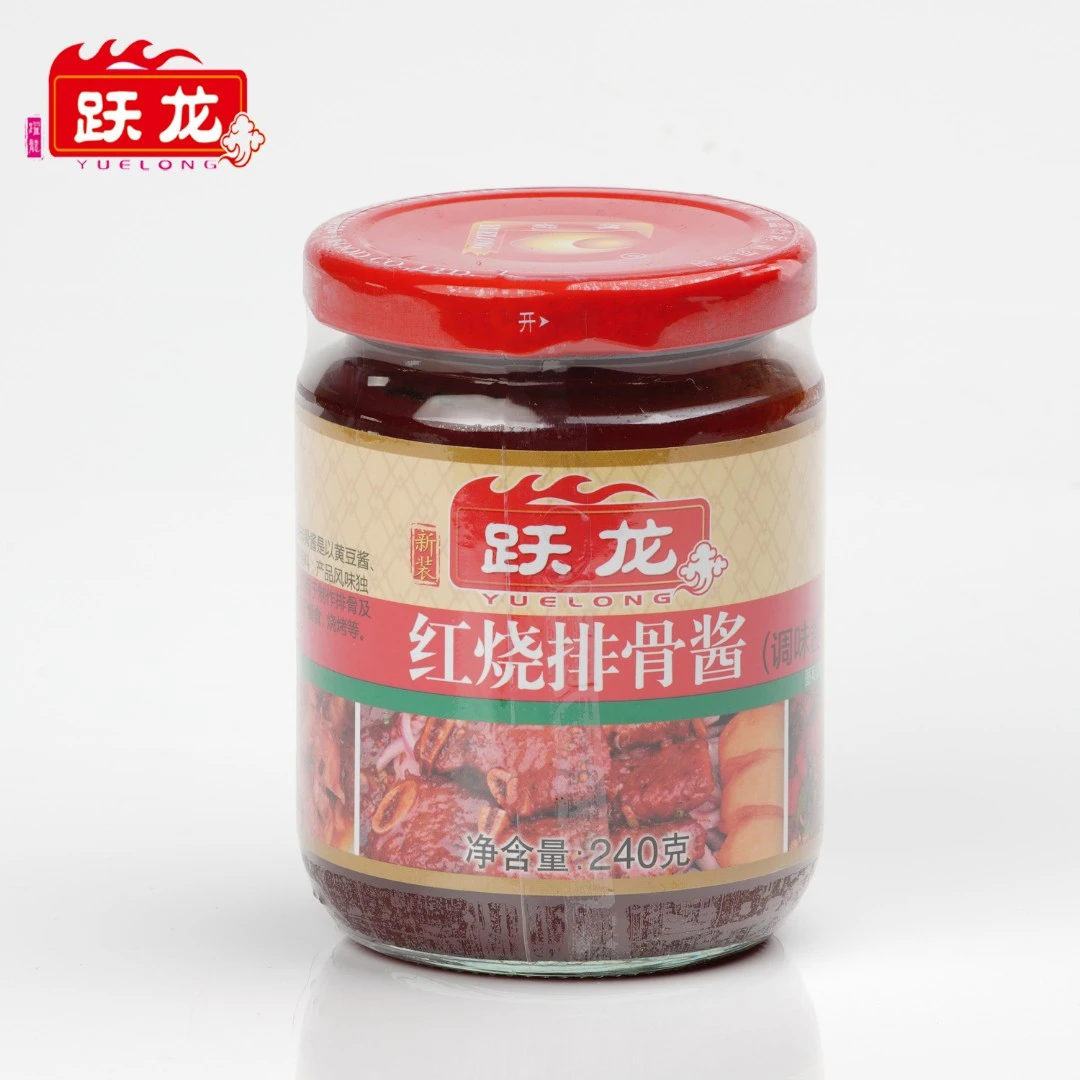 跃龙红烧排骨酱炸面酱披萨汉堡薯条手抓饼煎炒蘸拌酱240g*3瓶