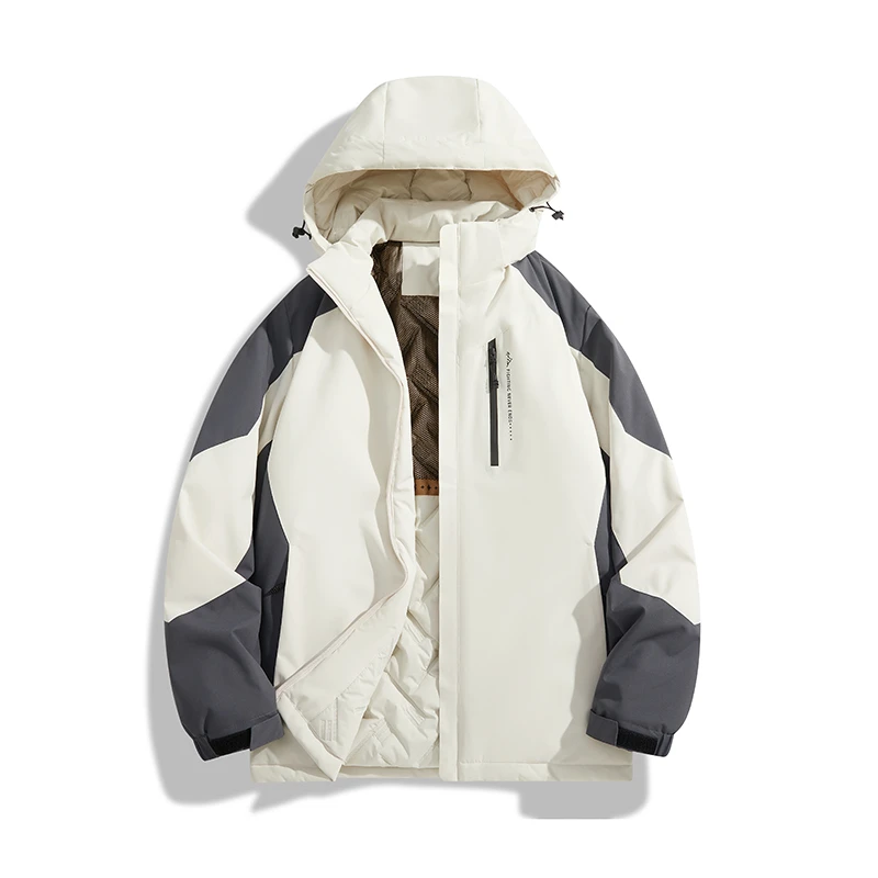 【亦联聚货】秋冬季黑金户外运动冲锋衣加厚防寒棉服保暖-8900