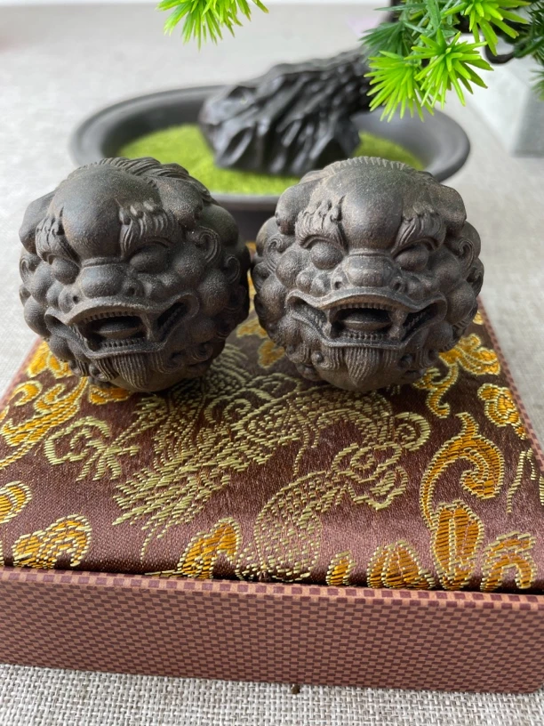 达拉干 貔貅手球 木雕雕刻精品把玩件创意文玩手把挂件