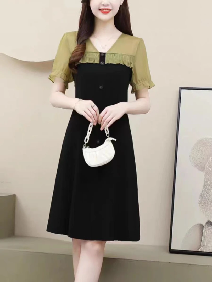 2025新款女装显瘦气质时尚休闲连衣裙 FC408