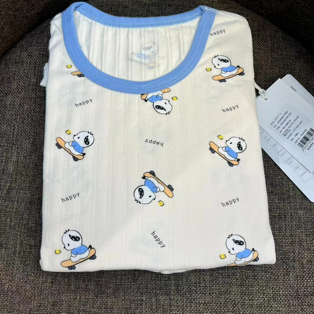 出口外贸汗干抽条莱卡棉秋衣秋裤套装（2件以上包邮）拍1不发货