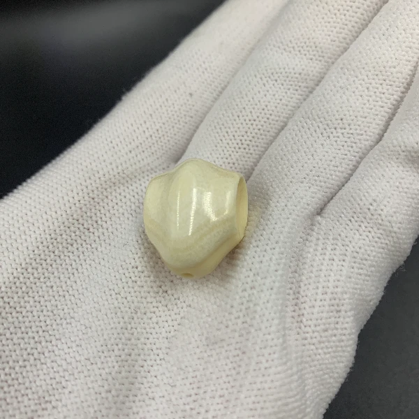 B9215天然猛犸牙 鲨鱼背三通 支持鉴定 假一罚四