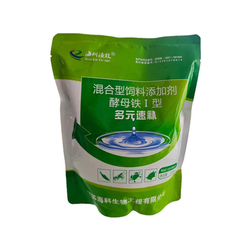 酵母铁水产用多元速长红嘴育红膏防夹草适用3亩/袋虾蟹塘江苏海科