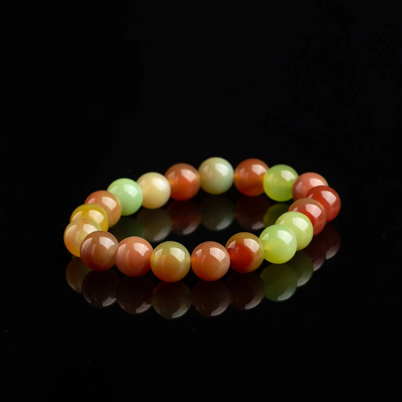 【德哥珠宝】（ 精品）盐源玛瑙手串-颜色略有微差多样性发 15840