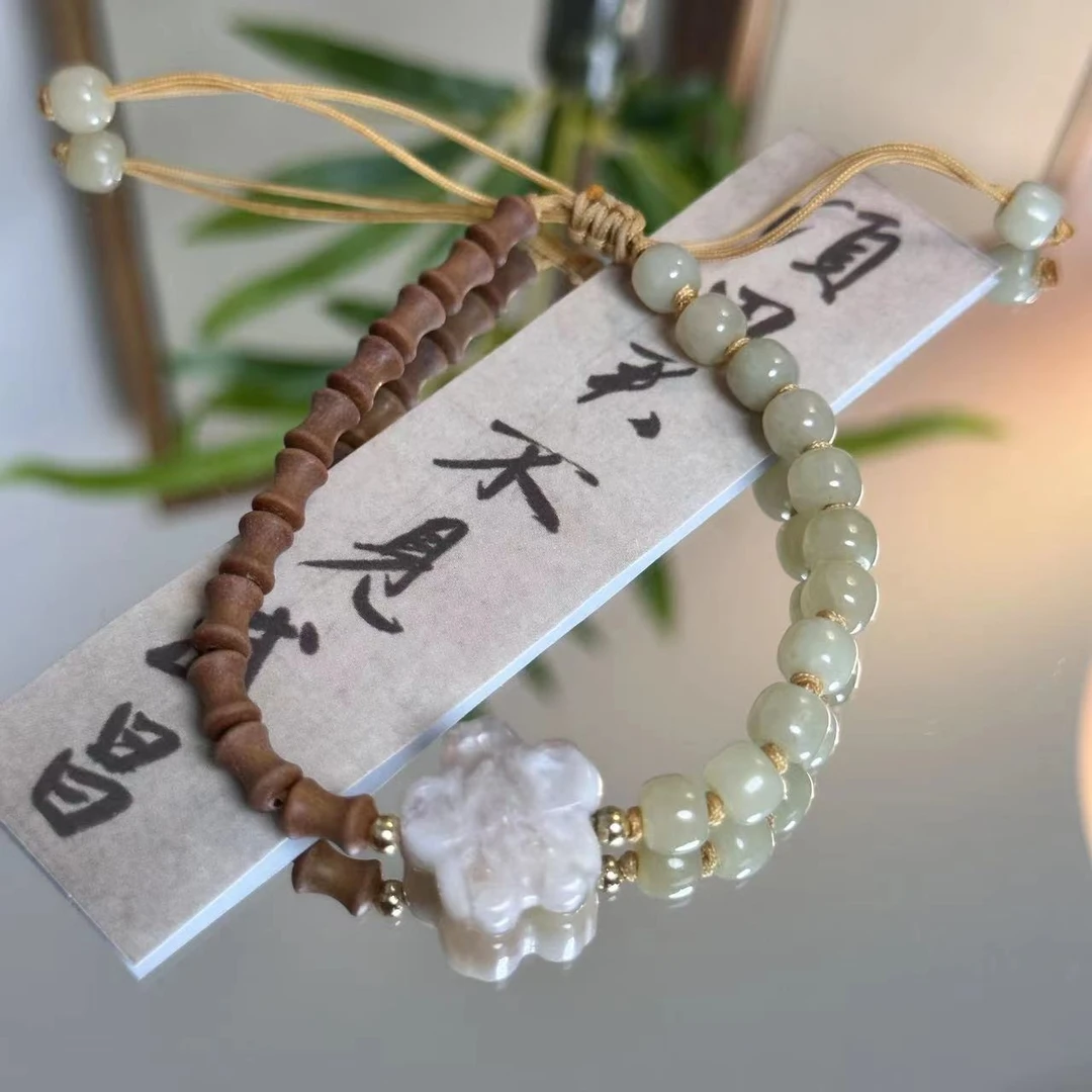 沈青一可调节和田玉手串