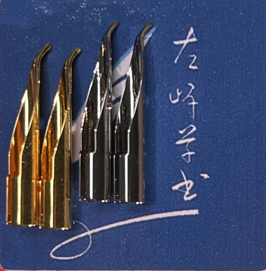 左岸老师手工打磨笔尖