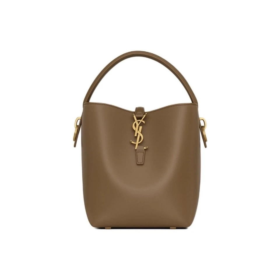 全新未使用 YSL/圣罗兰 金属配件字母钩扣 le37水桶包单肩包小号