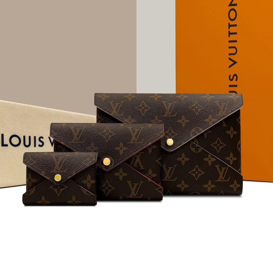 99新 LouisVuitton/路易威登 Pochette Kirigami拼色三合一信封