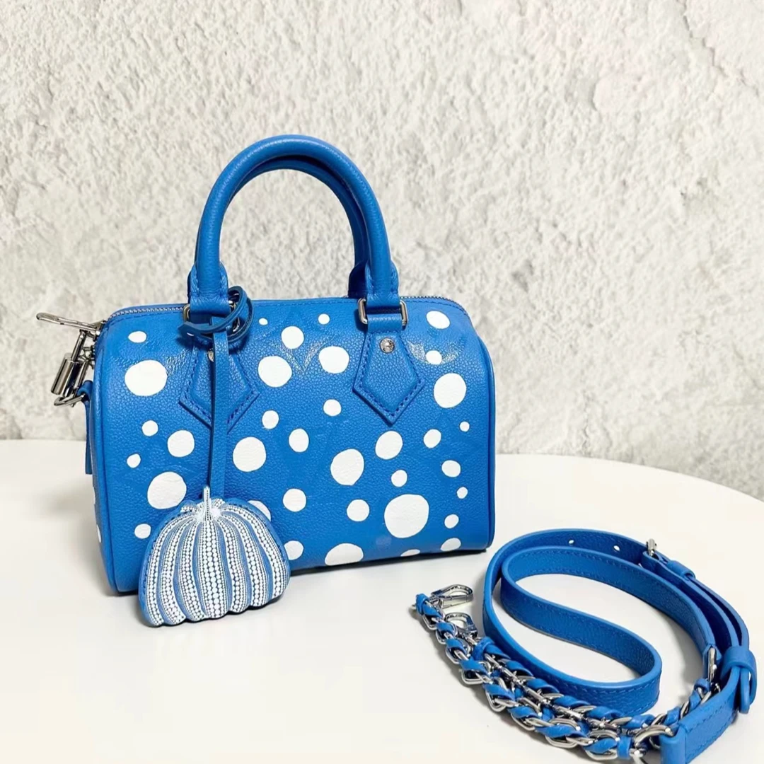 全新未使用 LouisVuitton/路易威登 芯片草间弥生speedy20全套