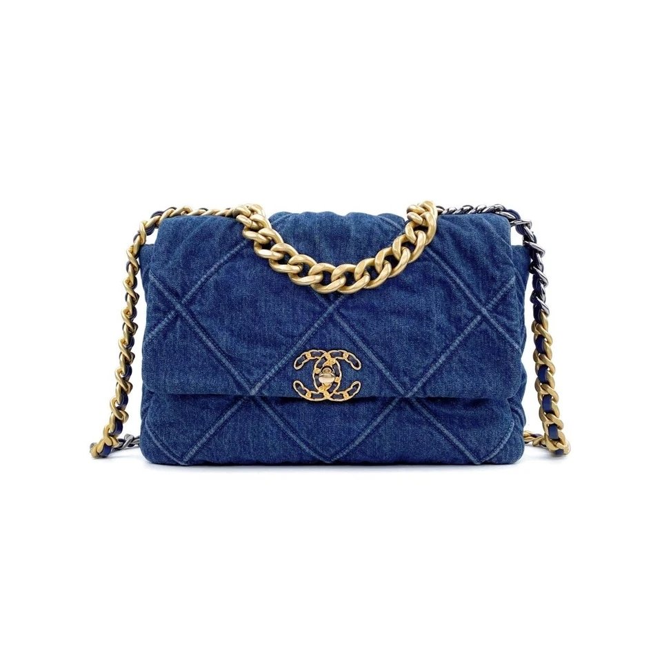 99新 Chanel/香奈儿 29开有卡丹宁牛仔19bag链条包单肩包
