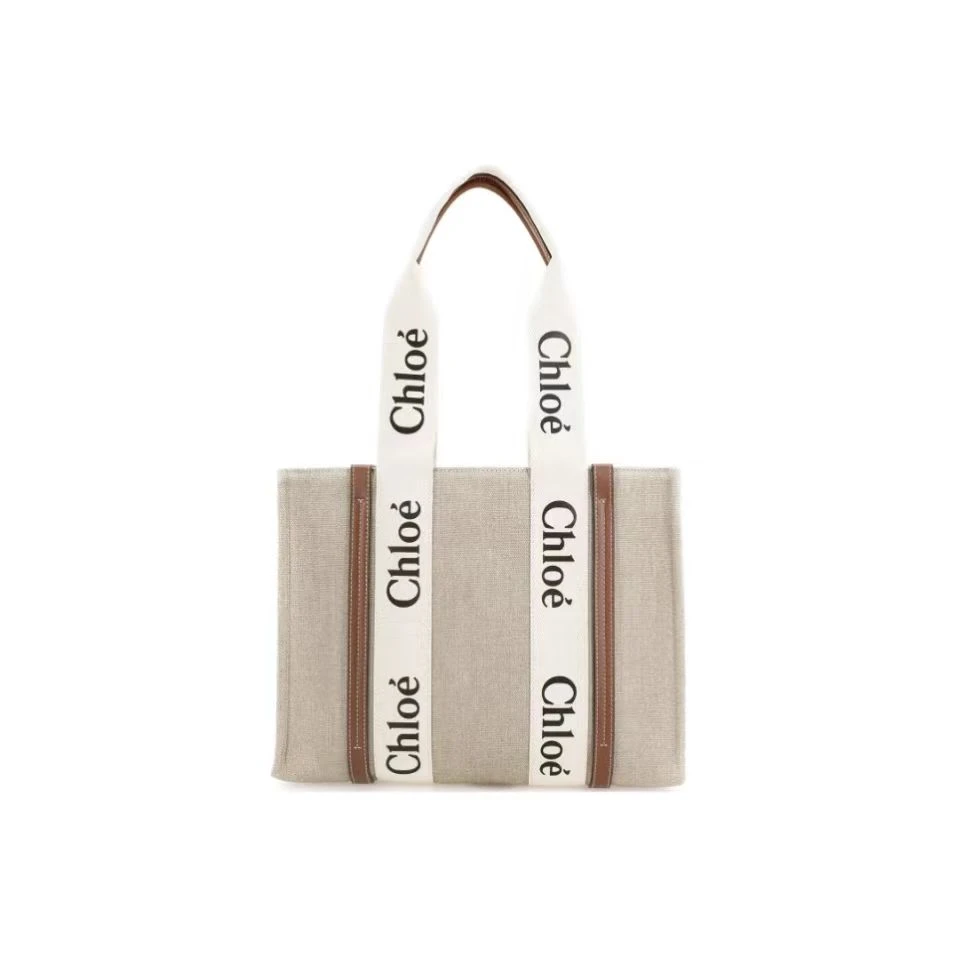 99新 Chloe/蔻依 Woody大LOGO TOTE中号 陈都灵同款