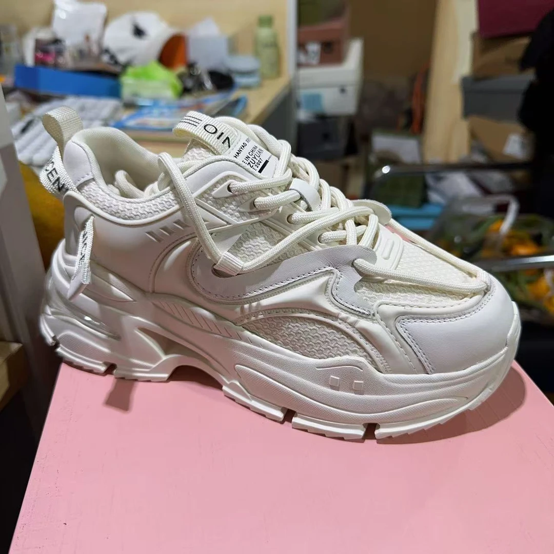 1009 新款百搭休闲软底老爹鞋