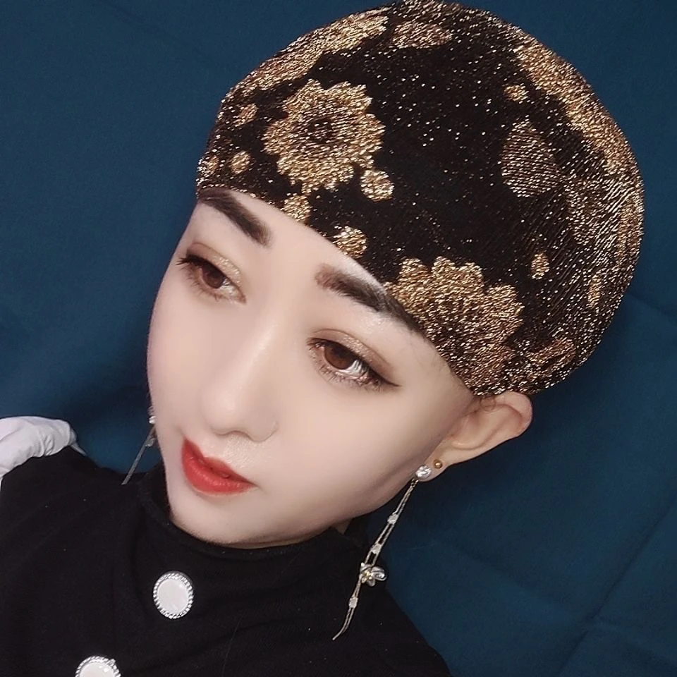 妈妈款遮白发家居包头帽通用透气