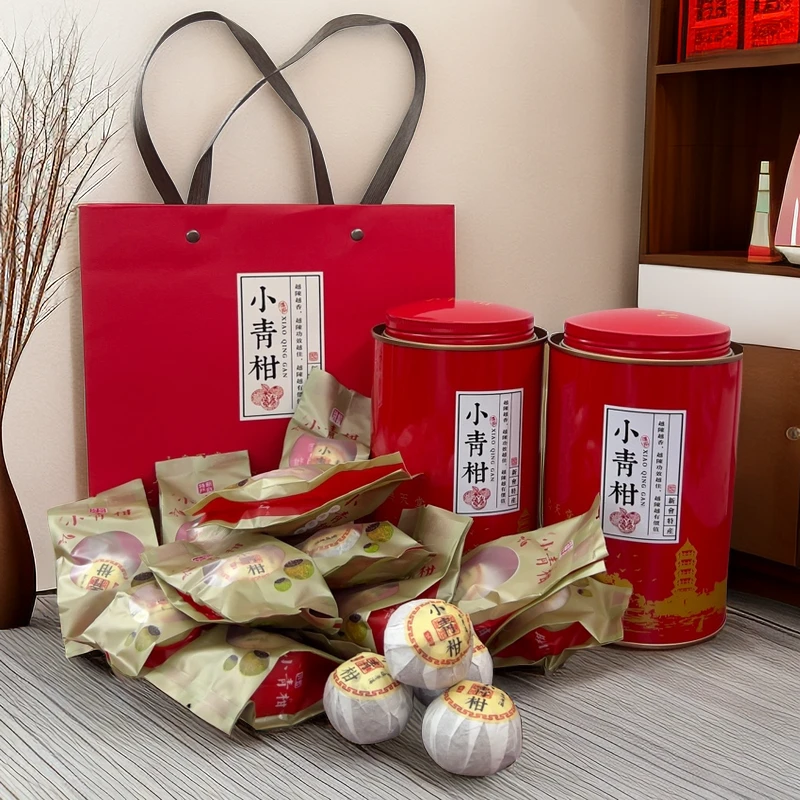 天马小青柑普洱熟茶 精选新会生晒陈皮 普洱熟茶果香