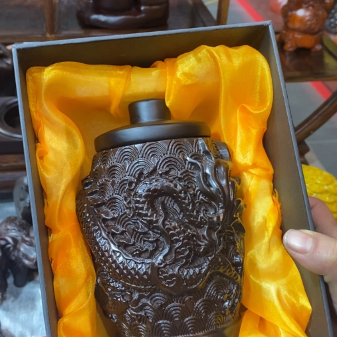 【闪购商品】黑檀龙罐根雕