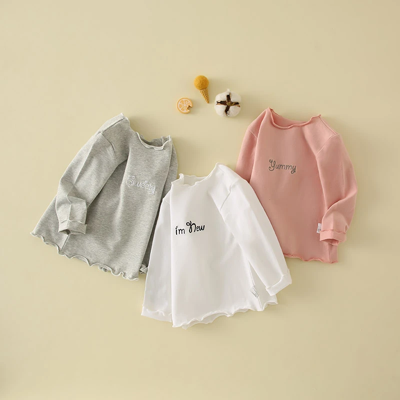 女童打底衫秋冬2023新款洋气95棉儿童长袖t恤宝宝春秋装内搭上衣