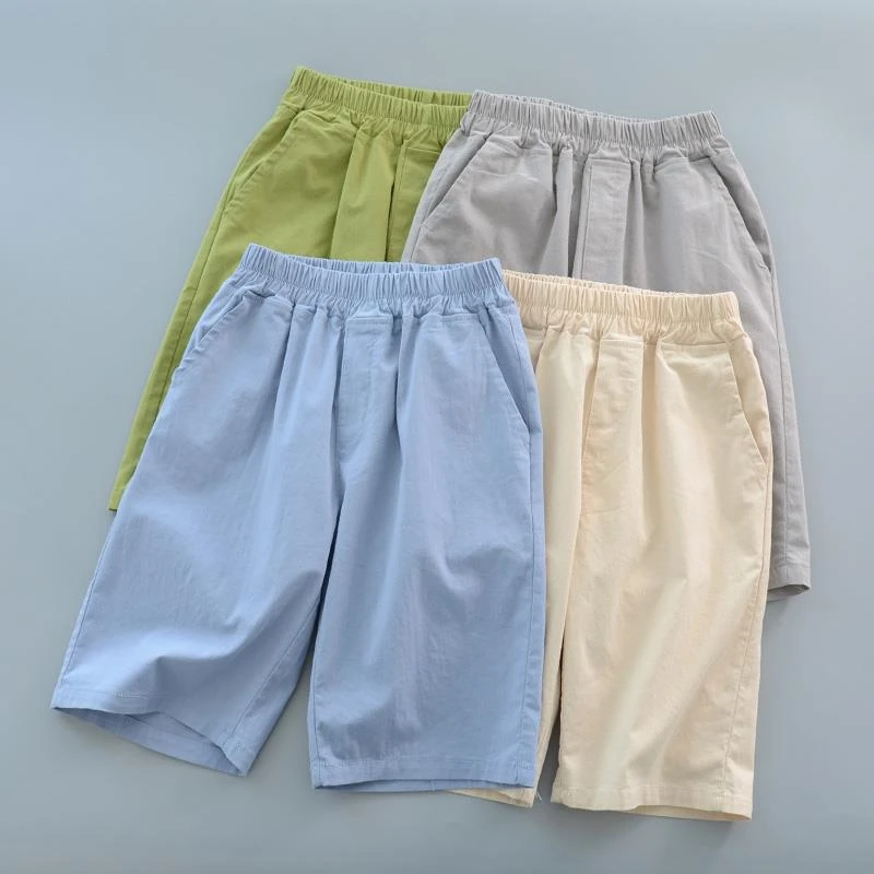 YeeHoO/英氏商场同款儿童七分裤夏季薄款男女童短裤中大童纯棉舒