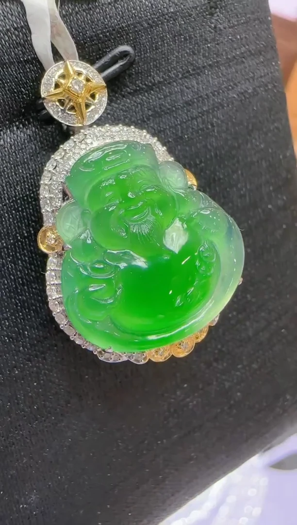 【闪购商品】翡翠吊坠(不含链)18K金镶嵌多样性团购发一件